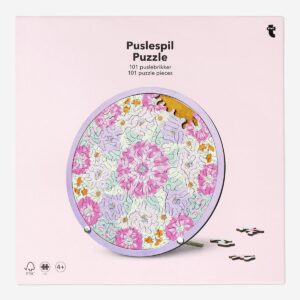 Floral wooden puzzle
