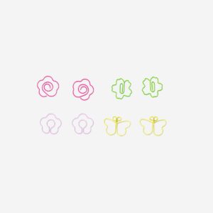 Flower and butterfly paper clips - 12 pcs - Image 3
