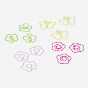 Flower and butterfly paper clips - 12 pcs - Image 2