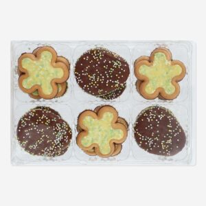 Flower and egg shaped cookies with filling - Image 2