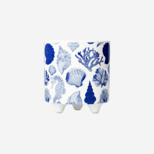 Flowerpot with shell print - 11 cm - Image 2