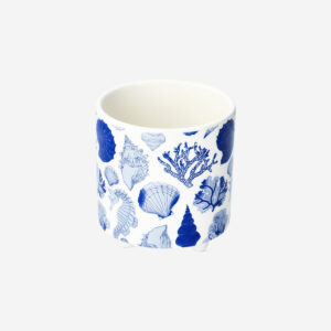 Flowerpot with shell print - 11 cm - Image 1