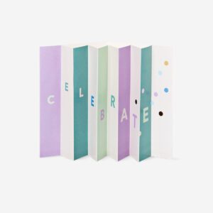 Fold-out card with envelope. Celebrate - Image 1