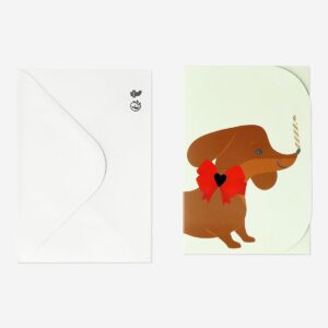 Foldable birthday card with sausage dog motif - Image 2