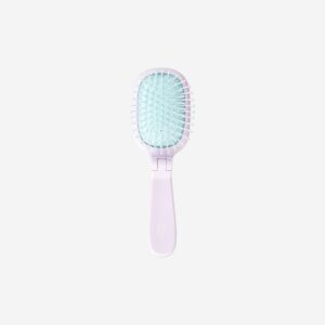 Foldable cactus hairbrush with mirror - Image 1