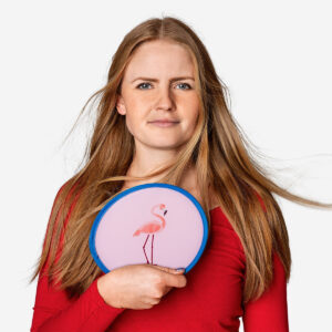 Foldable flamingo fan - Image 2