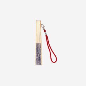 Foldable floral bamboo fan - Image 2