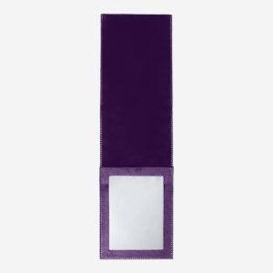 Foldable purple velvet mirror - Image 3