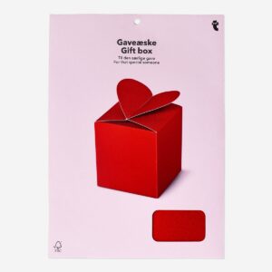Foldable red gift box - Image 1