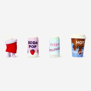 Food themed erasers - 4 pcs - Image 2