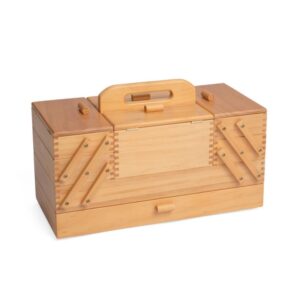 Sewing Box: Cantilever: Wood: 4 Tier