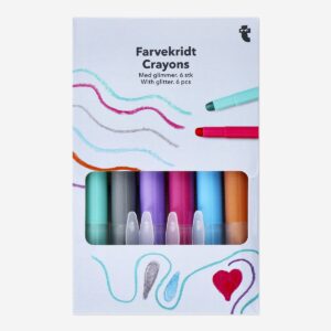 Gel glitter crayons - 6 pcs - Image 1