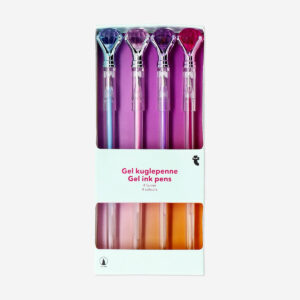 Gel ink pens with diamonds - 4 pcs - Image 3