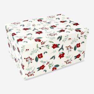 Gift box with Christmas flowers - Large - Image 1