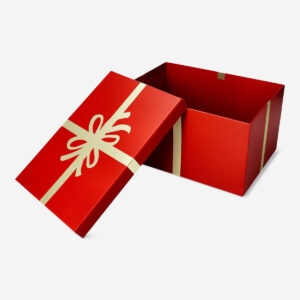Gift box with ribbon design - Large - Image 2