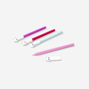 Glitter gel pens with pandas - 4 pcs - Image 1