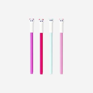 Glitter gel pens with pandas - 4 pcs - Image 2
