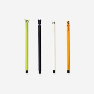 Glow in the dark erasable pens with little monsters - 4 pcs - Image 2