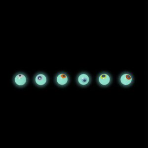 Glow in the Dark Eyeballs - 6 pcs - Image 3