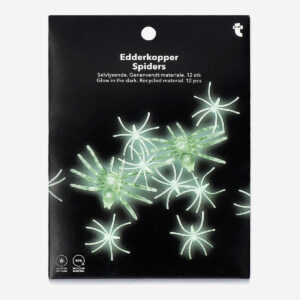 Glow in the dark spiders - 12 pcs - Image 1