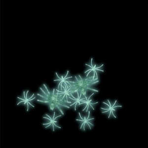 Glow in the dark spiders - 12 pcs - Image 3