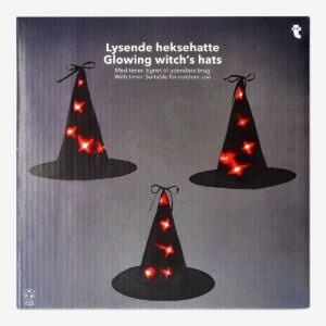 Glowing witch's hats - 3 pcs - Image 1