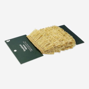 Gold ribbon with fringes - 3 m - Image 2