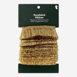 Gold ribbon with fringes - 3 m - Image 1