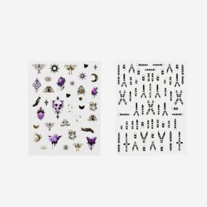 Gothic nail stickers - 2 pcs