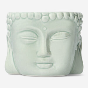 Green buddha head flowerpot - Image 1