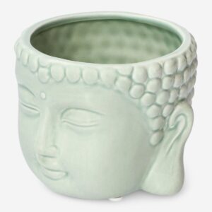 Green buddha head flowerpot - Image 2