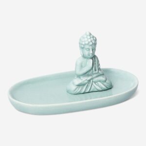 Green ceramic Buddha tray - Image 2