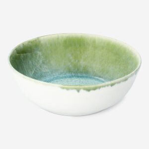 Green stoneware bowl - medium