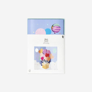 Greetings card with balloons - Image 1