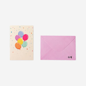 Greetings card with ballons - Image 2