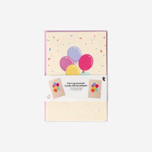 Greetings card with ballons - Image 1