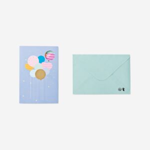 Greetings card with balloons - Image 2