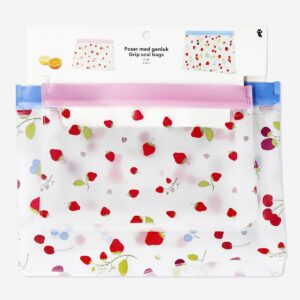Grip seal bags with berry print - 2 pcs - Image 2