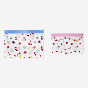 Grip seal bags with berry print - 2 pcs - Image 1