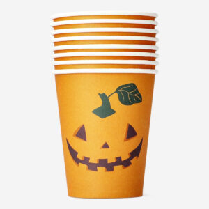 Halloween paper cups - 8 pcs - Image 1
