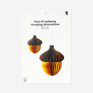 Hanging honeycomb acorn decorations - 2 pcs - Image 2