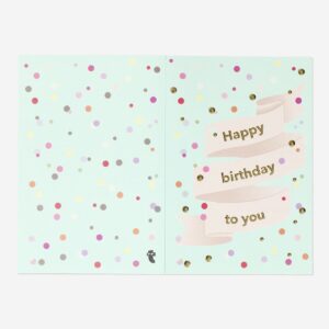 Happy birthday card with banner and envelope - Image 2