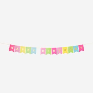 Happy Birthday garland - 300 cm - Image 2