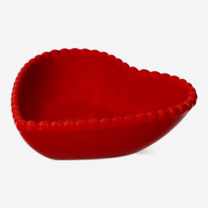 Heart shaped bowl with beaded edge - Large - Image 2