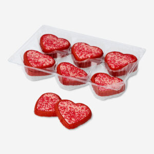Heart shaped cookies with strawberry flavour - Image 2