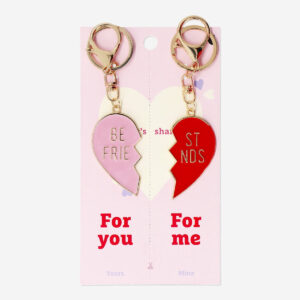 Heart shaped friendship key rings - Image 1