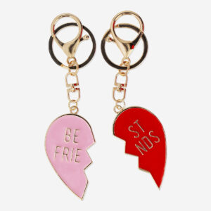 Heart shaped friendship key rings - Image 3