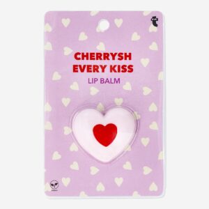 Heart shaped lip balm with cherry fragrance - Image 1