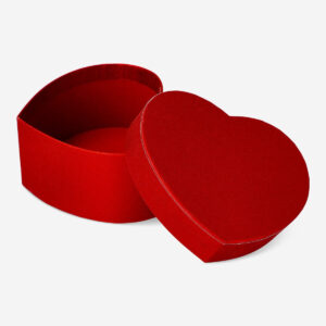 Heart shaped red glitter gift box - Image 2