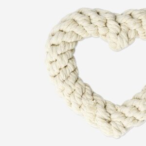 Heart shaped rope pet toy - Image 3